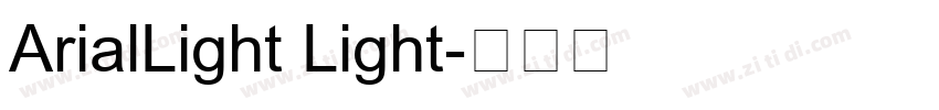 ArialLight Light字体转换